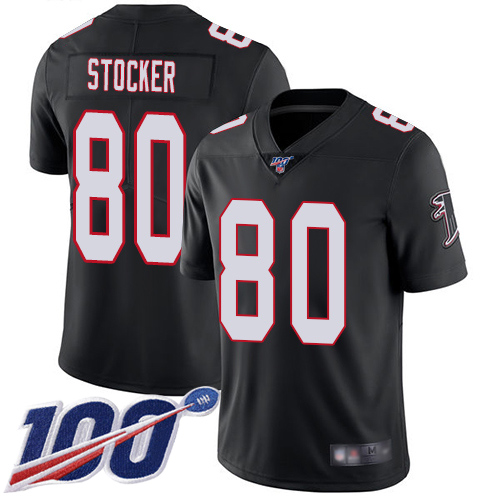 Atlanta Falcons Limited Black Men Luke Stocker Alternate Jersey NFL Football #80 100th Season Vapor Untouchable->atlanta falcons->NFL Jersey